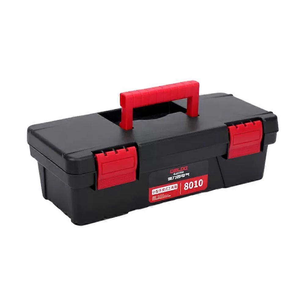 Car Storage Tool Box - Compact Storage Secure Locking Space Saving Multi Layer Sturdy Construction High Visibility Portable Handle