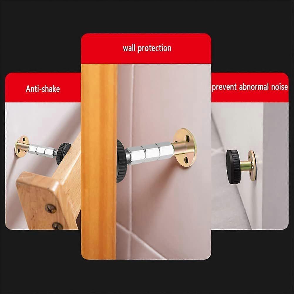 Adjustable Threaded Bed Frame Anti-Shake Tool, Adjustable Threaded Headboard Stoppers Fixer, Bedside Antishake Telescopic Support Stabilizer for Room 