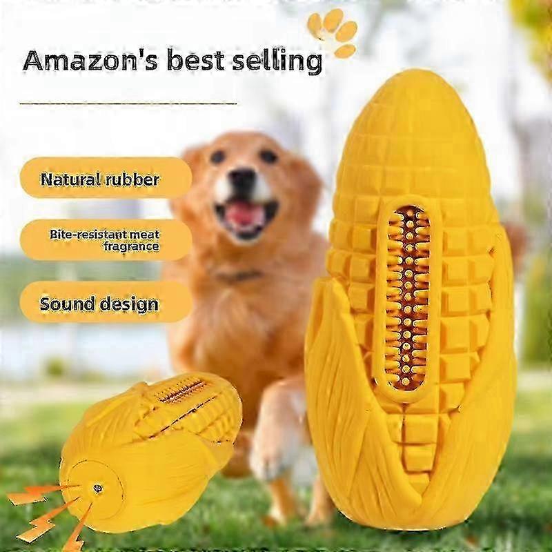 Corn-Shaped Squeaky Chew Toy