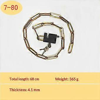 Bike Lock 1Pc Heavy Duty Hardened Iron Chain Strong Anti Theft for Sports and Leisure Outdoor Cycling