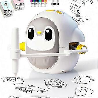 Educational Drawing Robot for Kids Interactive Learning for Childhood Drawing Machine with 200 Cards Owl_cc
