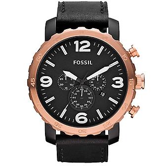 Robe fossile Quartz Analog Man Watch avec bracelet JR1369 Cowskin