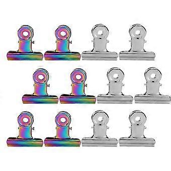 Metal Nail Art Tools Clips for Manicure 12Pcs Grip Clip Set