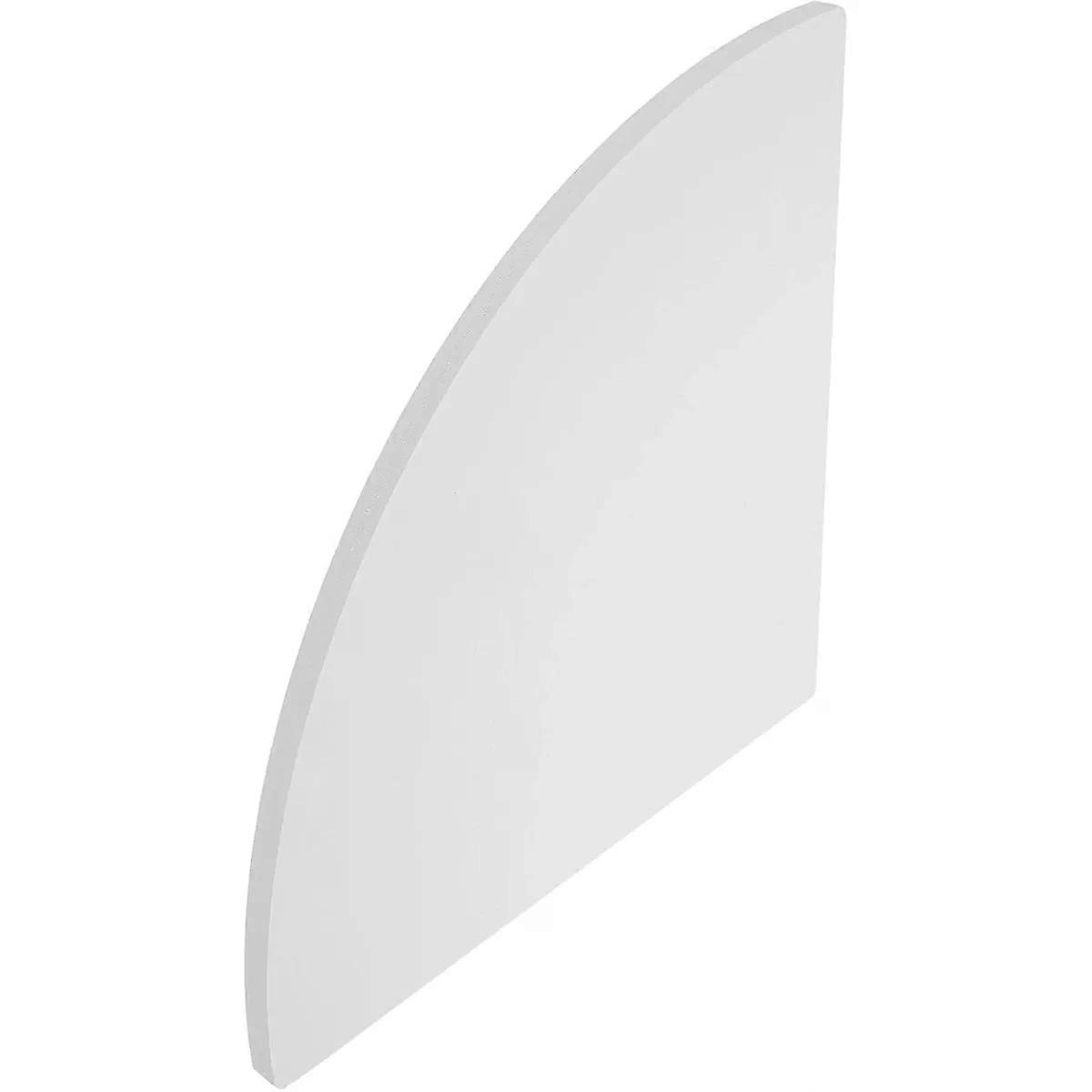 Shaped Corner Shelf Wall Mount PVC Storage Rack, White