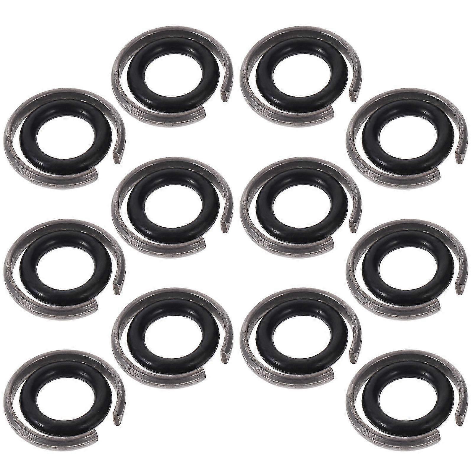 Socket Retaining Rings for Impact Wrench, 36 Sets Iron and Rubber, Secure Socket Locking, Durable, Easy Installation