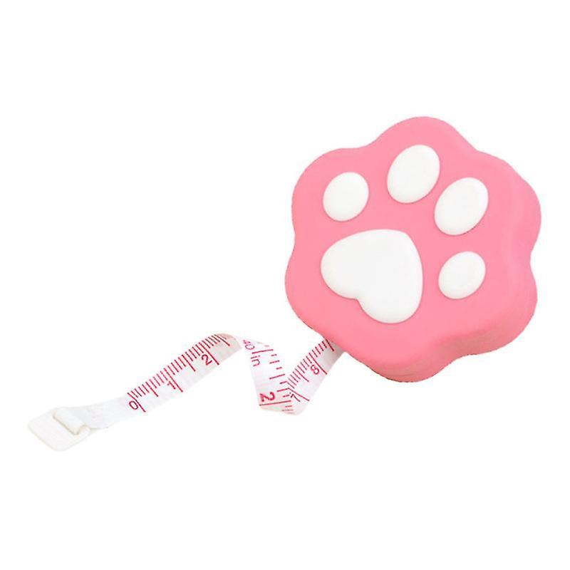 6.1X5.4cm Pink Textile Art Gauges & Rulers 1pc Cartoon Style Mini Tape Measure Portable Measurement