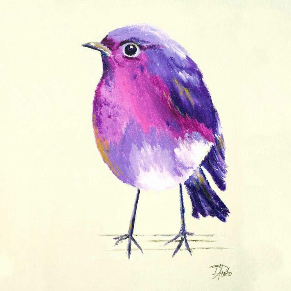 Purple Bird II Poster