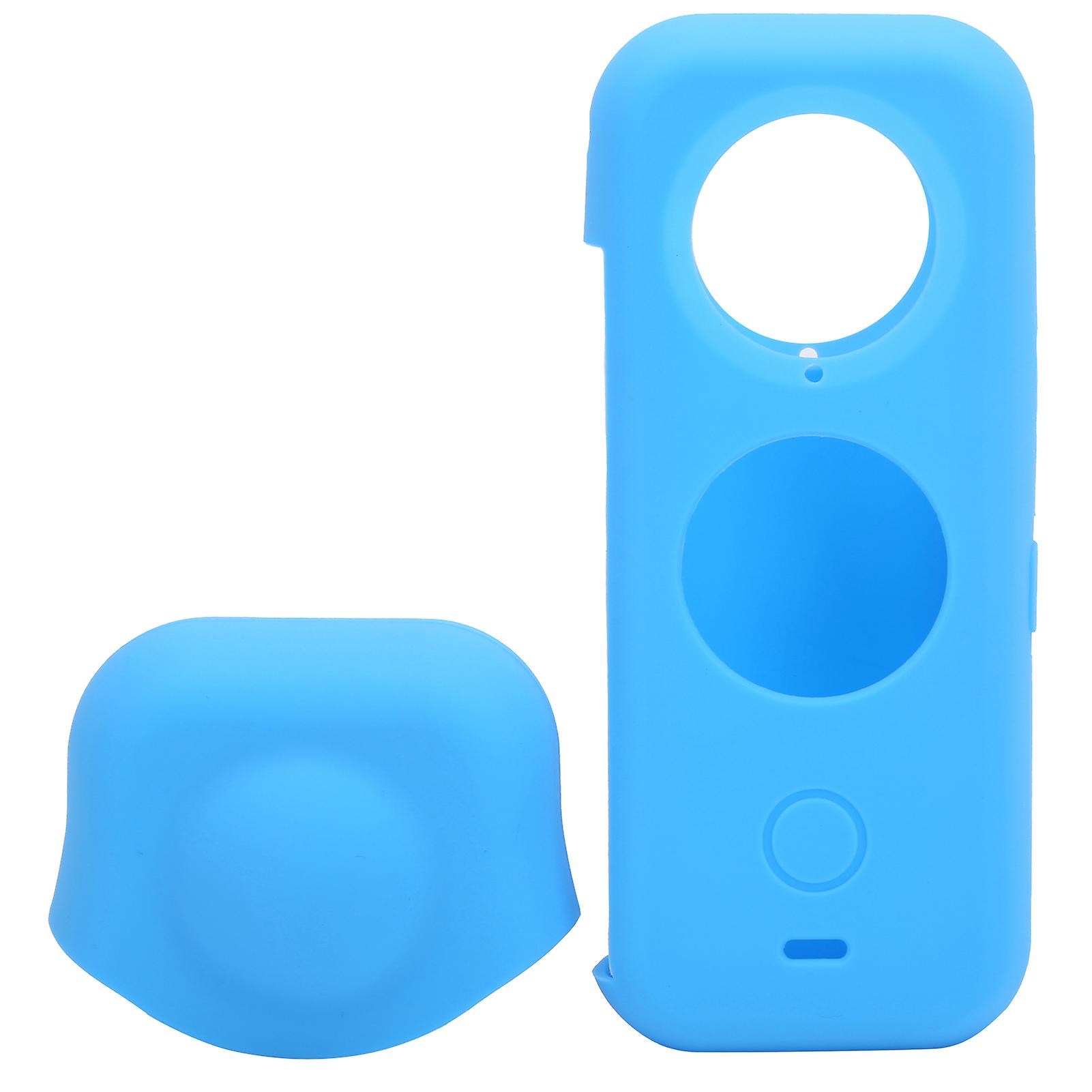 Small Panoramic Camera Silicone Protective Case with Lens Cover for Insta360 ONE X2