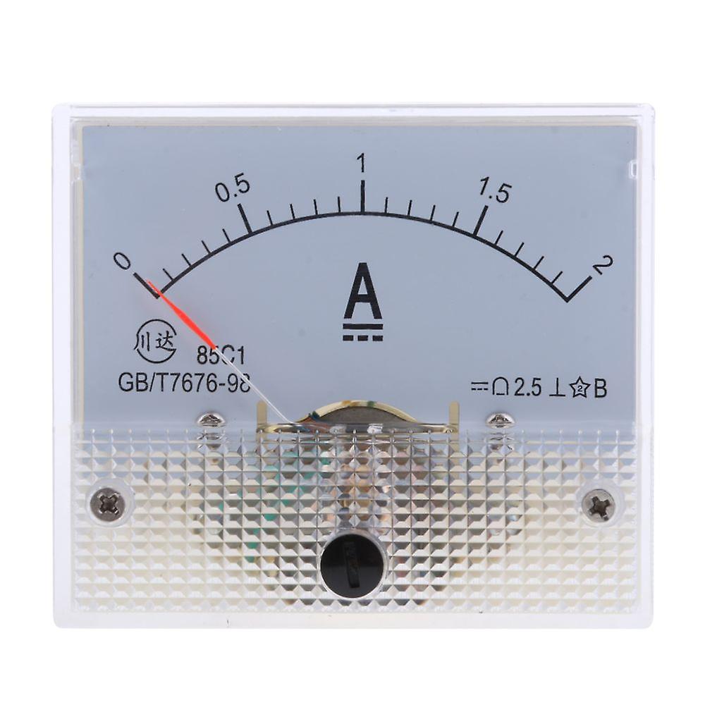 Dc Analog Ammeter Panel Meter Ammeter Current Pressure Gauge Pointer Type 0-2a