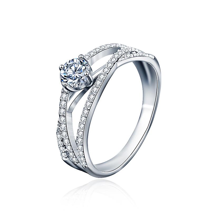 925 Sterling Silver Moissanite Ring