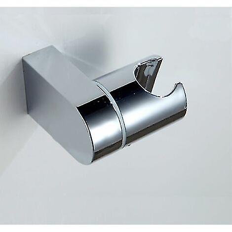 Universal Adjustable Fixed Shower Head Holder, 360 Degree Wall Bracket, Chrome Abs Bathroom Wall Connector