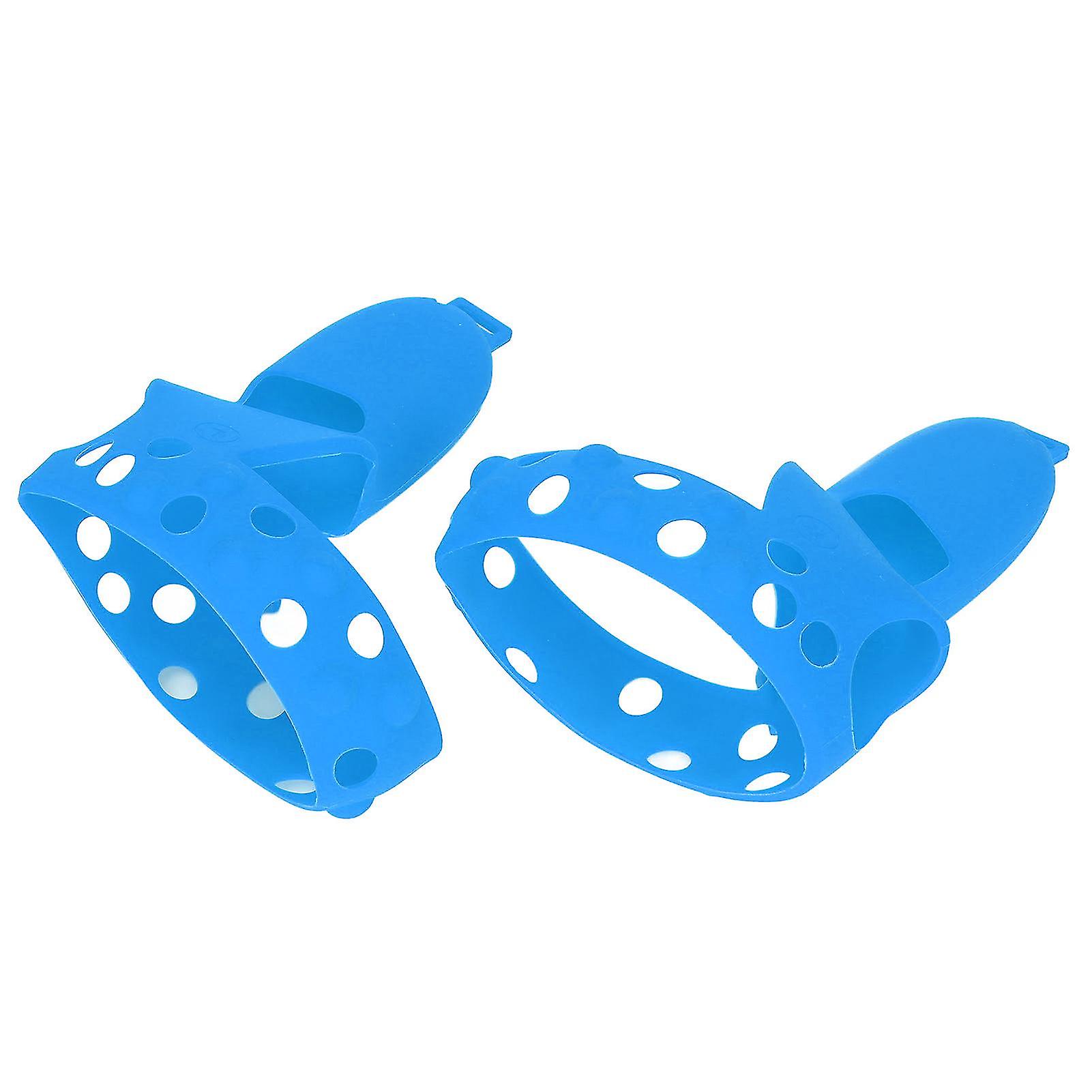 Controller Grip Cover for Oculus Quest 2 VR Controller Handle Silicone Protective Cover with Adjustable Knuckle StrapBlue