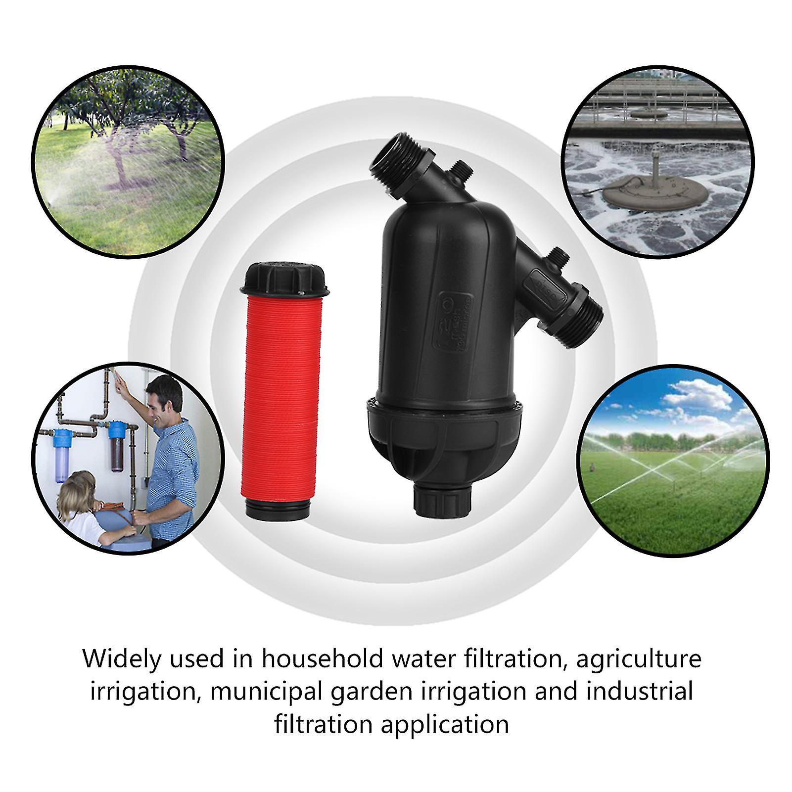 BLLBOO Water Filter Irrigation,120 Mesh 130 Micron Disc Filter Drip Irrigation Filter with Hose Threads Filter Mesh Strainer for Gardening Agriculture