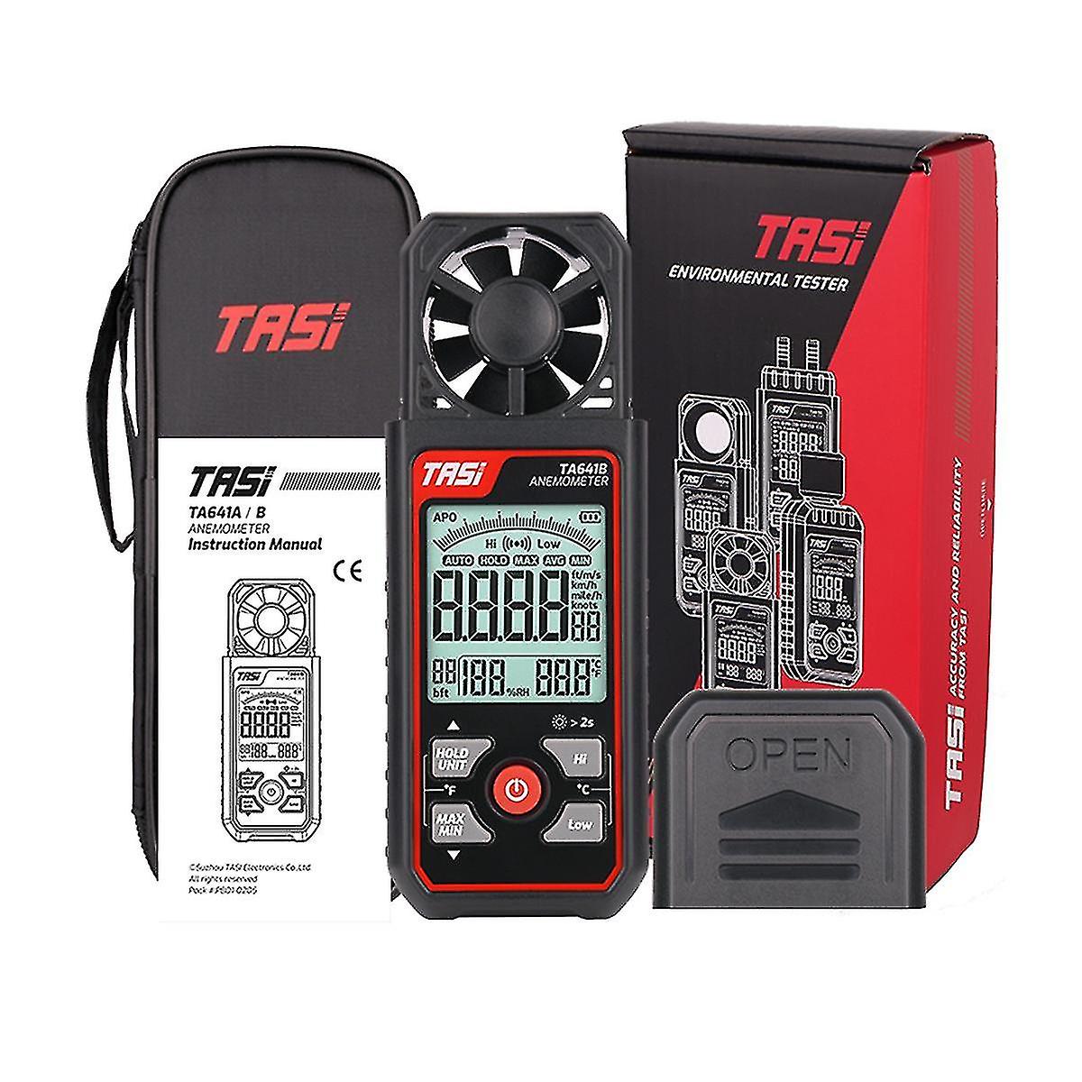Ta641a Digitale Anemometer Handheld Wind Snelheidsmeter Meter Draagbare Anemometro Windmeter 30m / s Met