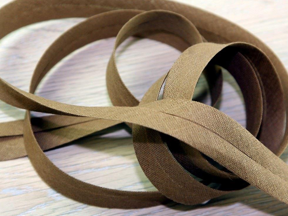 20mm Prym Cotton Bias Binding Tape 3.5m Nougat - each