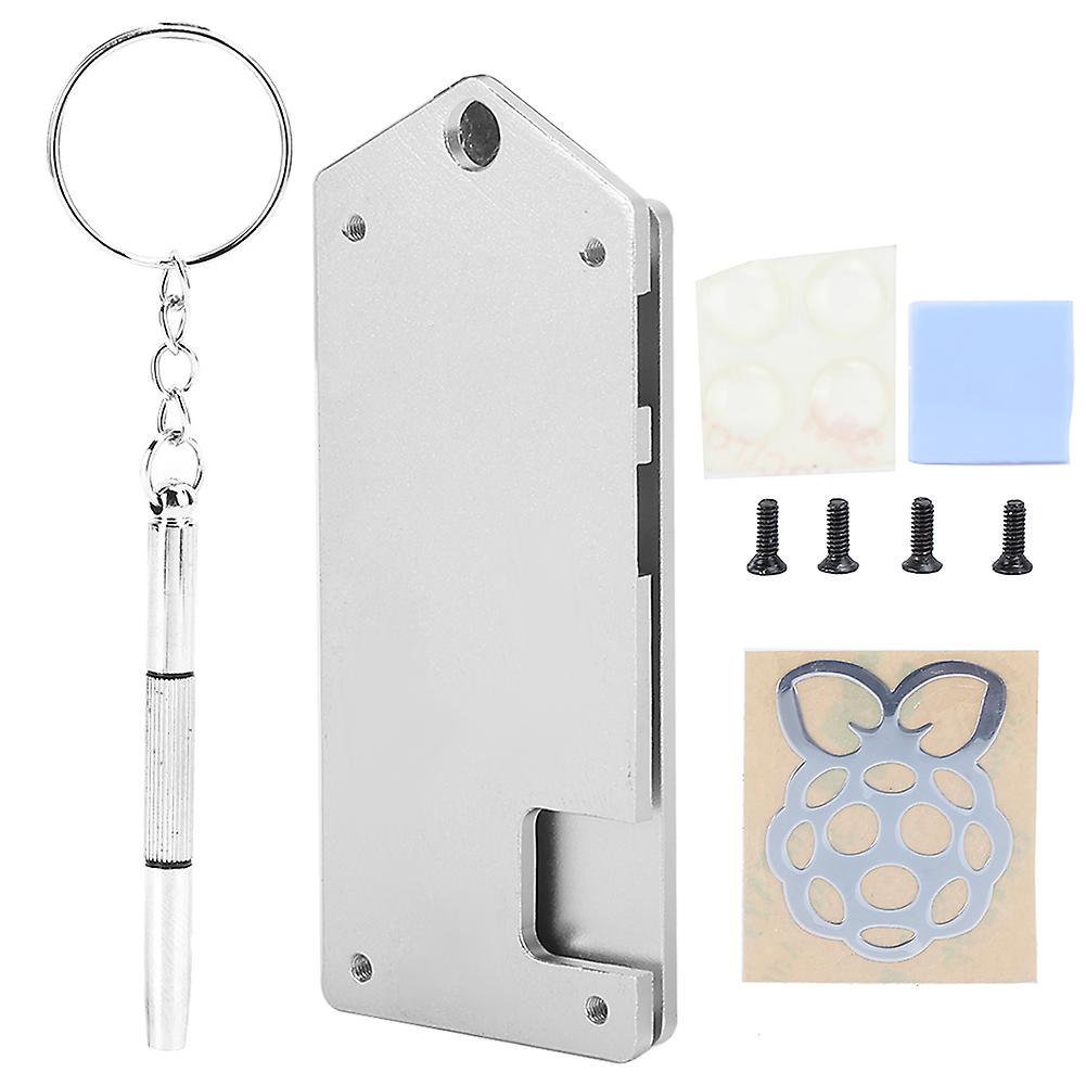 Aluminum Alloy Case for for Raspberry Pi zero w UltraThin DustProof Protective Shell(Silver )