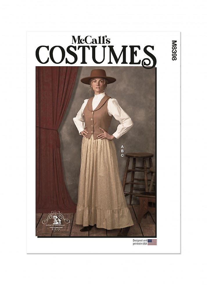 McCalls Paper Sewing Pattern 8398