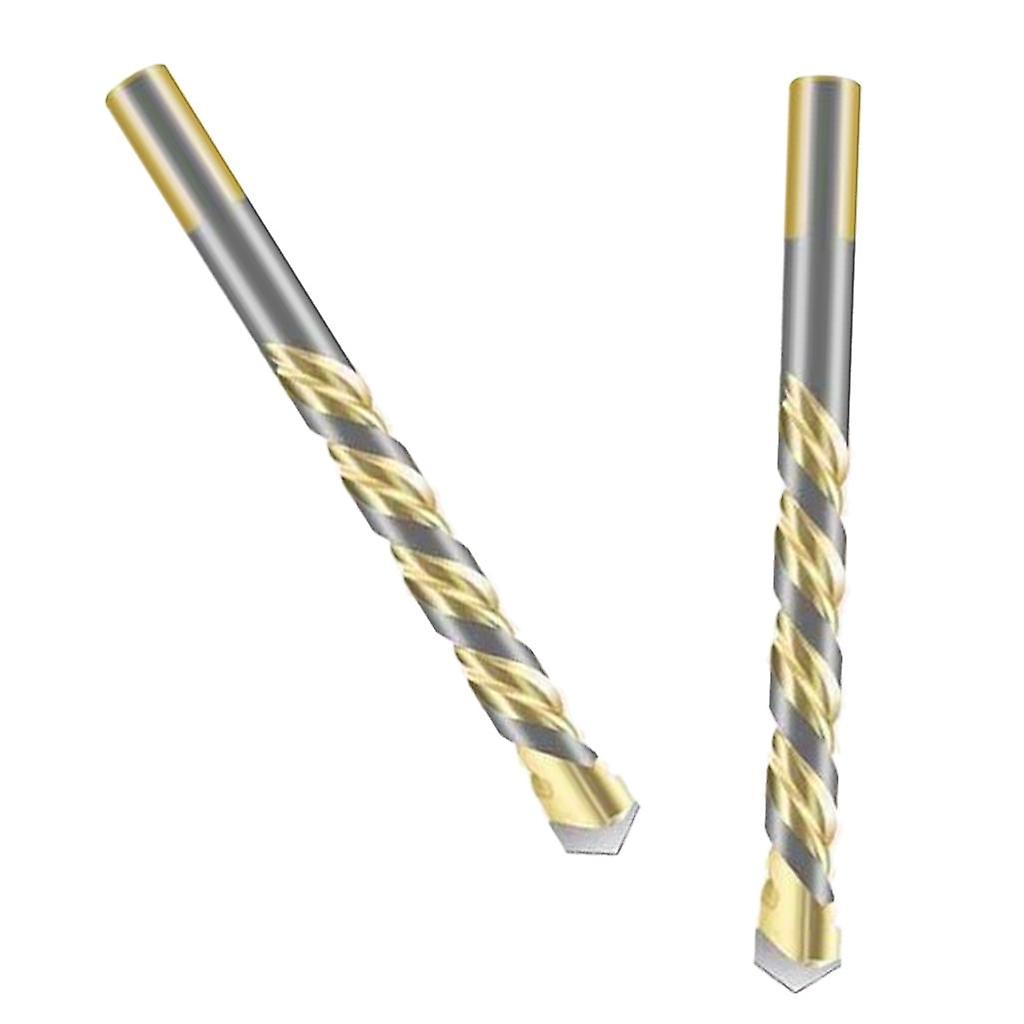 2pcs Alloy Drill Bit with Triangle Shank for Glass Tile Metal 10mm