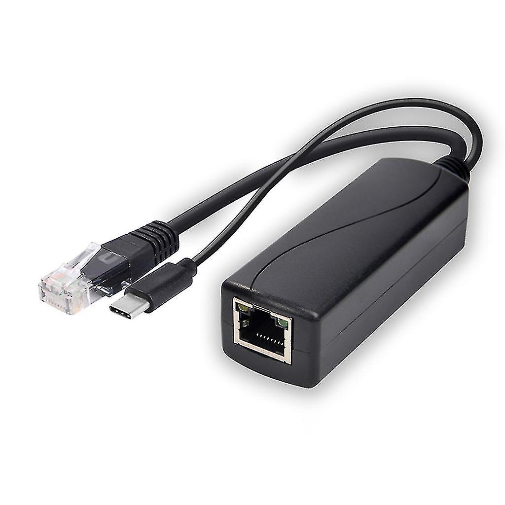 48v To 5v Poe Splitter For Ip Camera Microusb Type C Dc5.5x2.1 Dc3.5x1.35