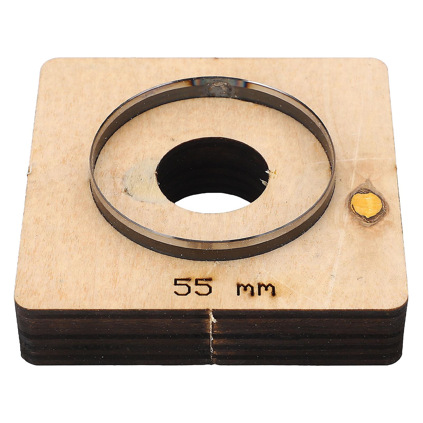 Ouitble Leather Punching Tool Leather Cutting Die Punching Mold, 55mm Diameter Round Shape Alloy Steel DIY Processing Tool