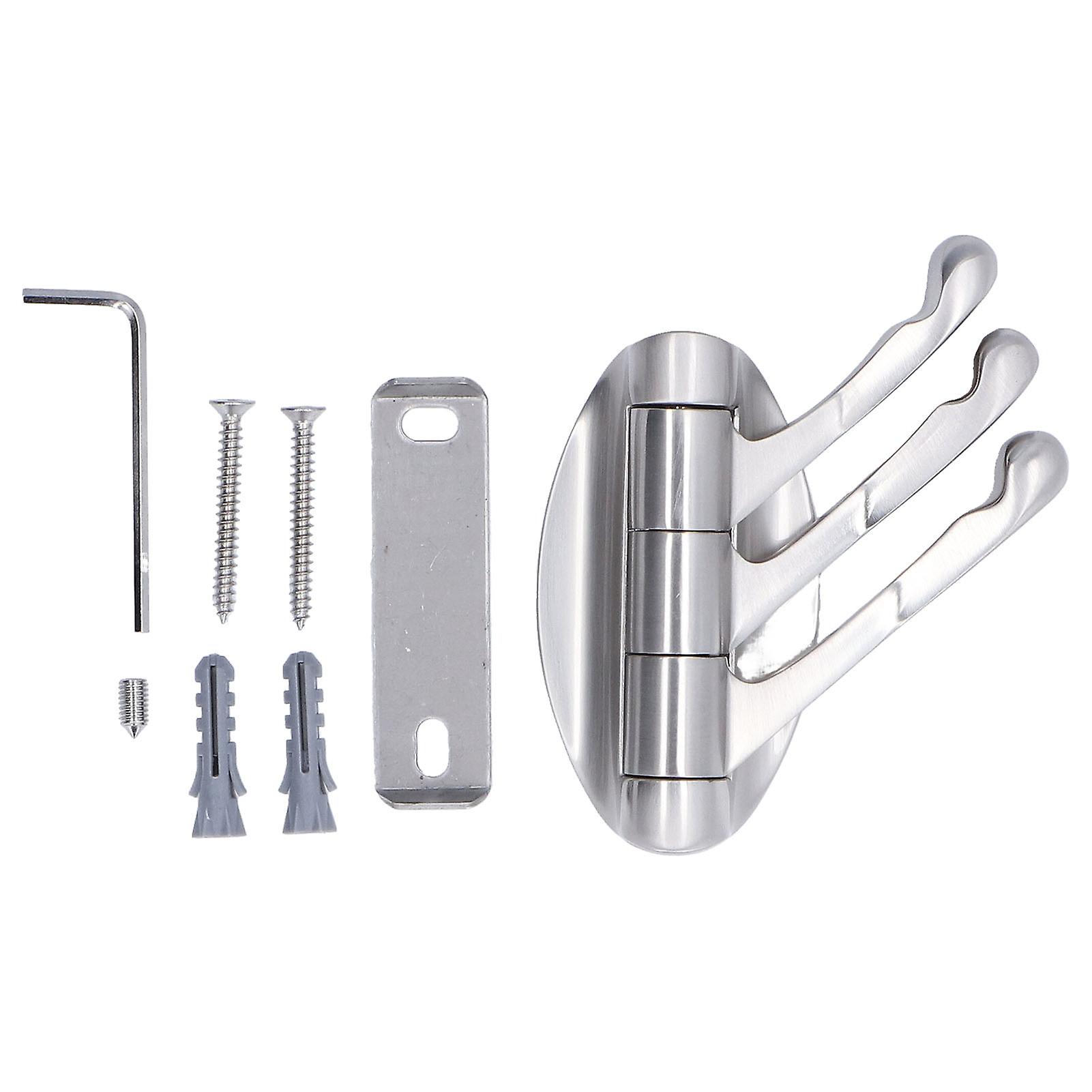 Pack Heavy Duty Zinc Alloy Coat Hooks with Round Base for Bedroom Bathroom Closet