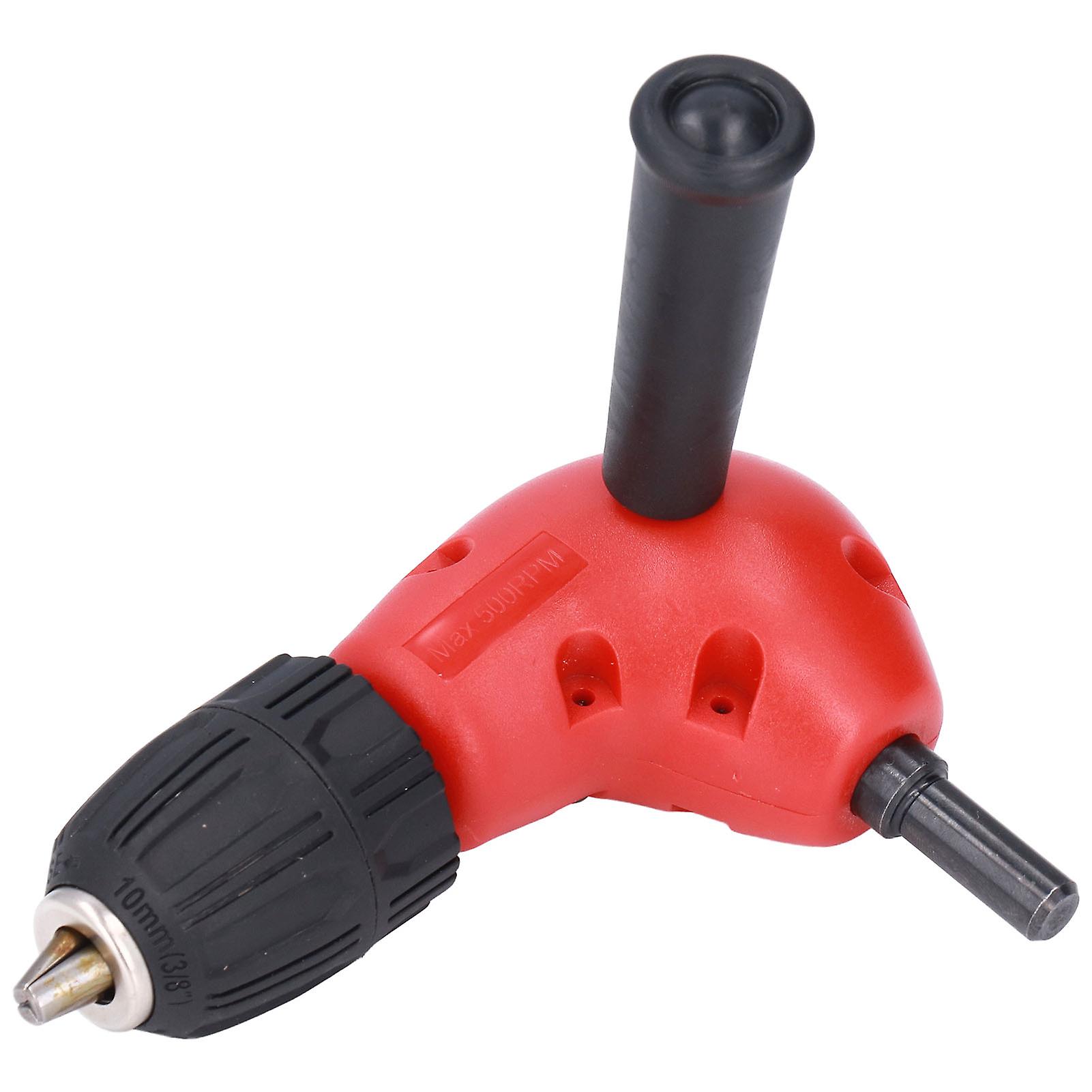 Drill Chuck, Keyless 90 Degree 9.3mm Round Handle 0.8‑10mm Clamping Range Extension Accessory