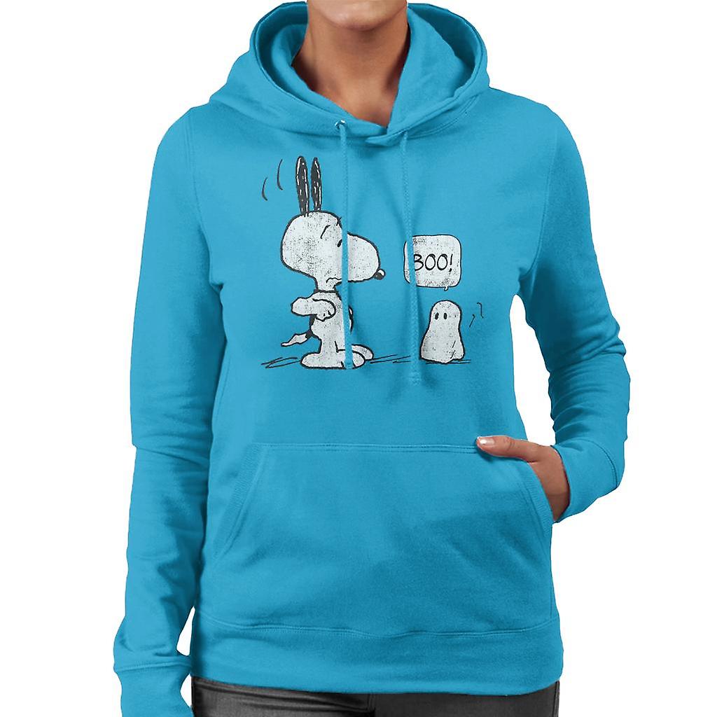 Peanuts Halloween Ghost Fright Snoopy Women-apos;s Sweatshirt à capuchon