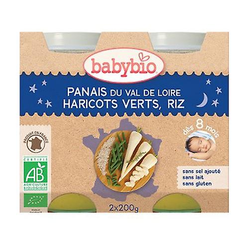 Small Pots Parsnip Menu Green Beans Organic Rice (from 8 months) 2 units of 200g