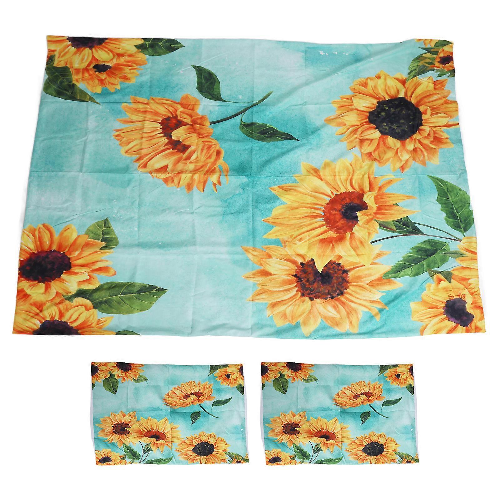 Polyester Fiber Quilt Cover Flower Pattern Printed Pillowcase Duvet Cover Set for Home Bedroom220x240cm \/ 86.6x94.5in