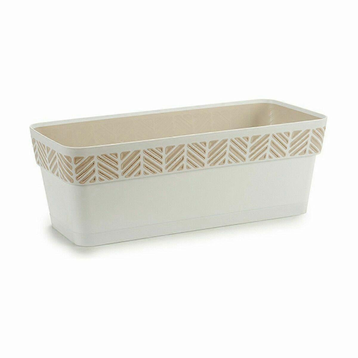 Planter Stefanplast Orfeo White Plastic 18,5 x 17 x 49,3 cm (12 Units)