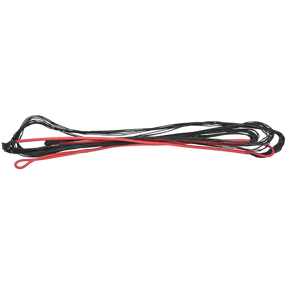 Corde d'arc universelle en nylon pour arc classique, arc long, chasse, noir et rouge, 12 brins, 58