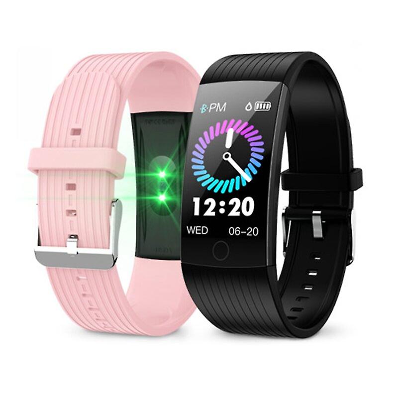 1.14 IPS大画面心拍数血圧モニター生理学的リマインダーフィットネストラッカーIP68防水USB充電スマートウォッチ