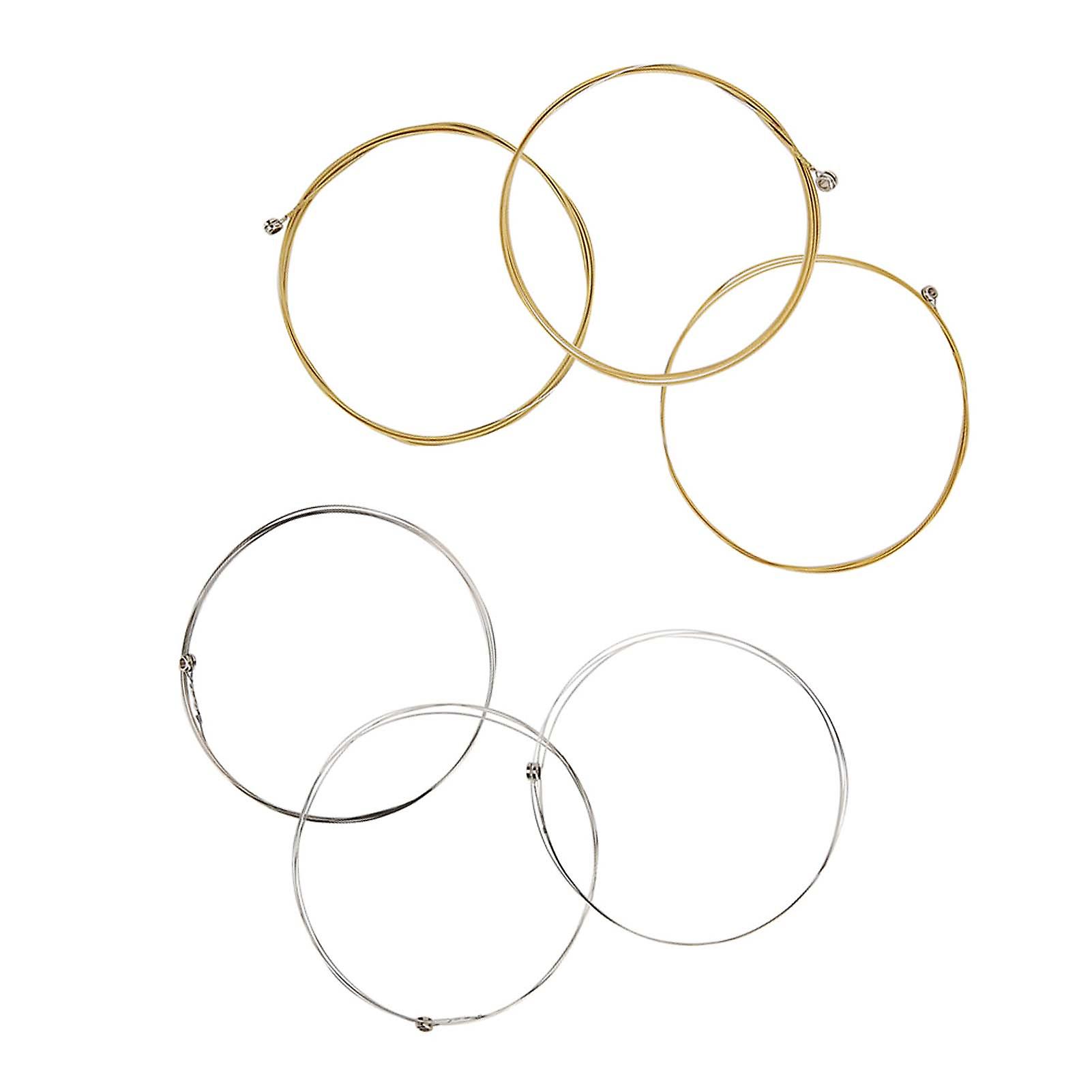 6Pcs Acoustic Guitar Practice String Set Replacement Part Accessory for Classic Folk Guitar
