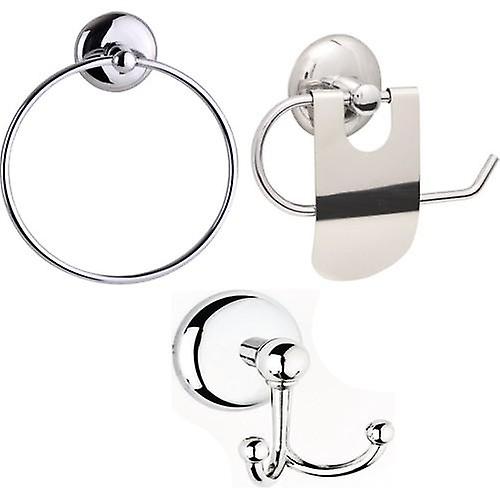 Sheet Bathroom Accessory Set 3 Piece Towel Holder, Bathroom Kitchen Towel-away Bracket For Luxury Bathroom Decoration Decorative