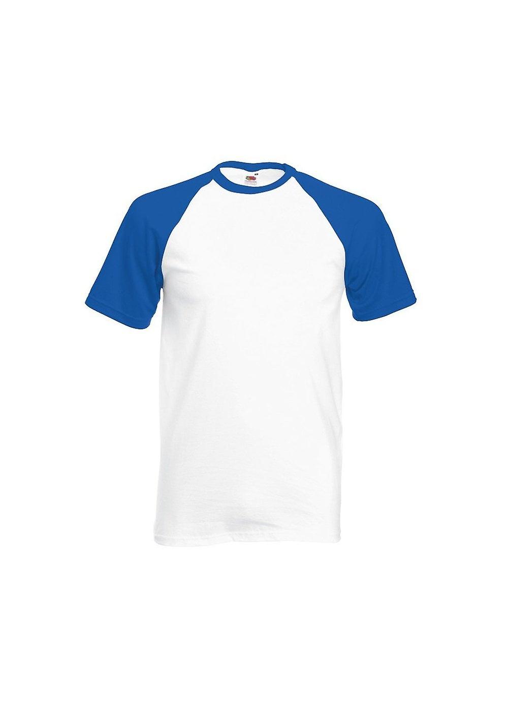 Menns frukt av vevstolen Kortermet Baseball T 61026