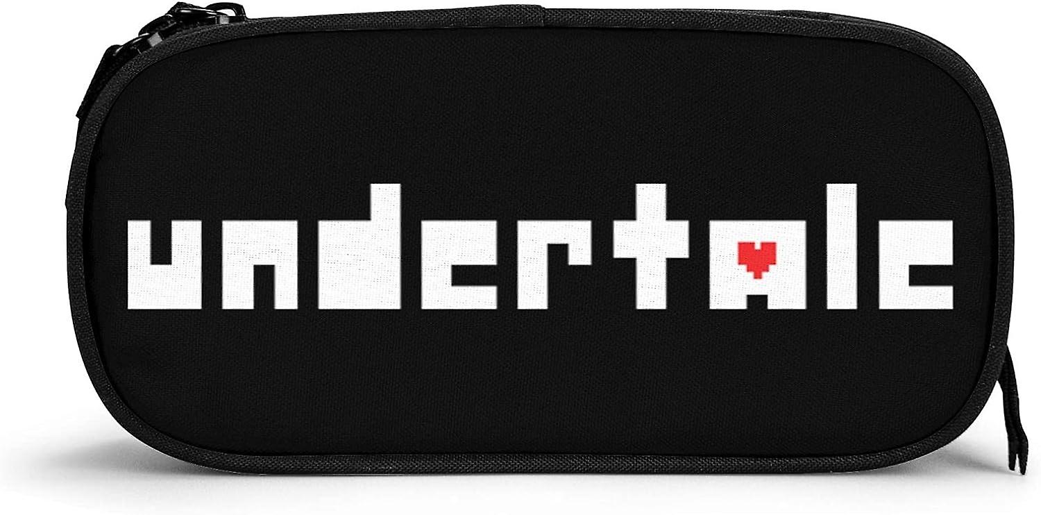 Μολυβοθήκη Undertale λογότυπο για αγόρια κορίτσια χαρτικά τσάντα διπλό φερμουάρ Προμήθειες διοργανωτή SAOE000043