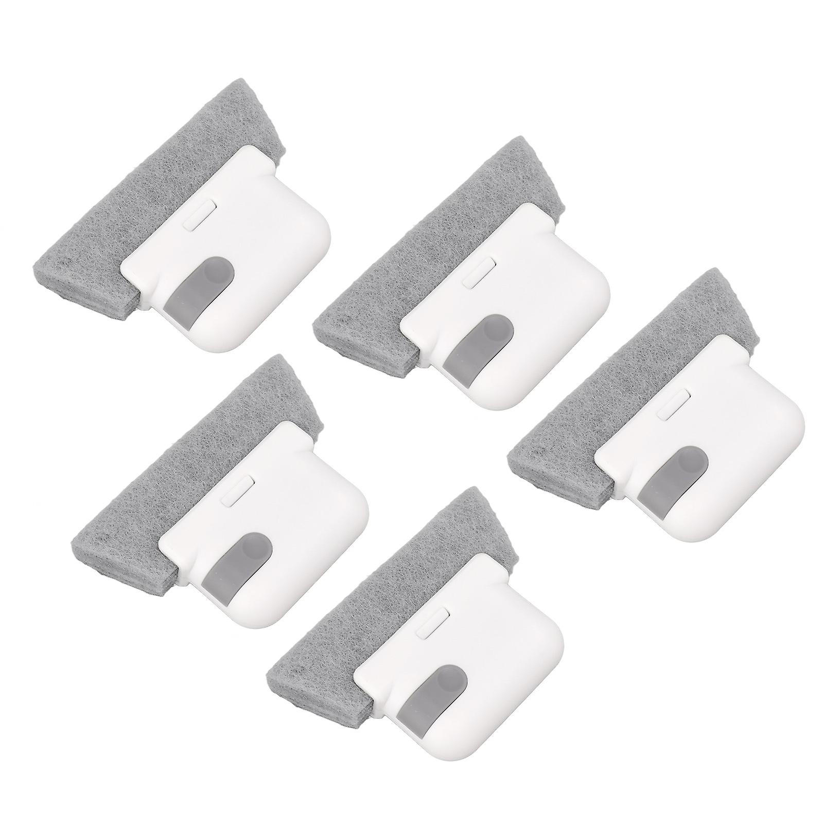 5Pcs Window Track Cleaning Brush Detachable Window Groove Gap Cleaning Brush Tools with Scraper for Window Sliding Door 