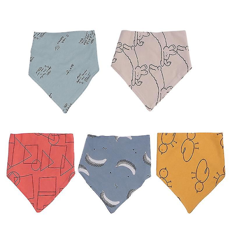 5pcs Lunch Feeding Bibs