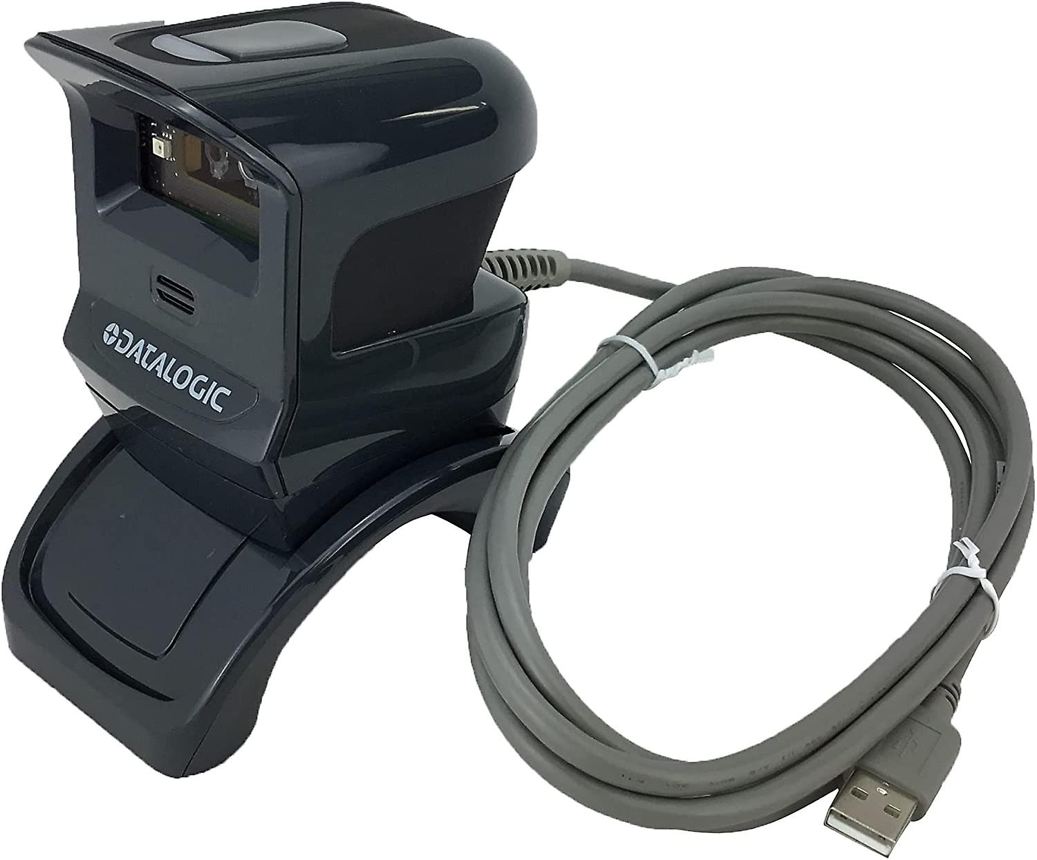 Barcode Scanner GPS4490-BK 2D/1D Bar Code Reader with USB Cable and Adjustable Stand