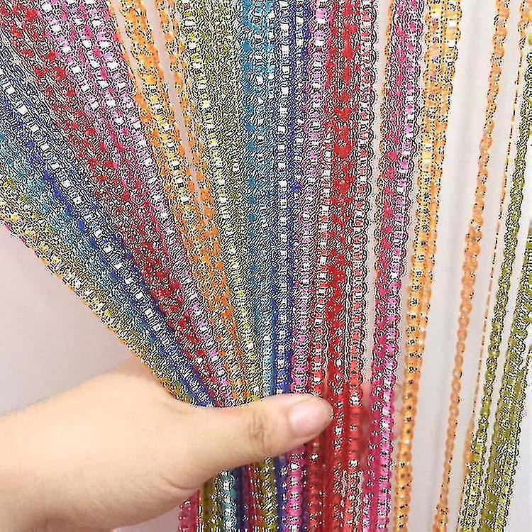 String Door Curtain Fly Insect Bug Screen String For Doorways Divider Or Window Curtain Panel (1pcs, Color)