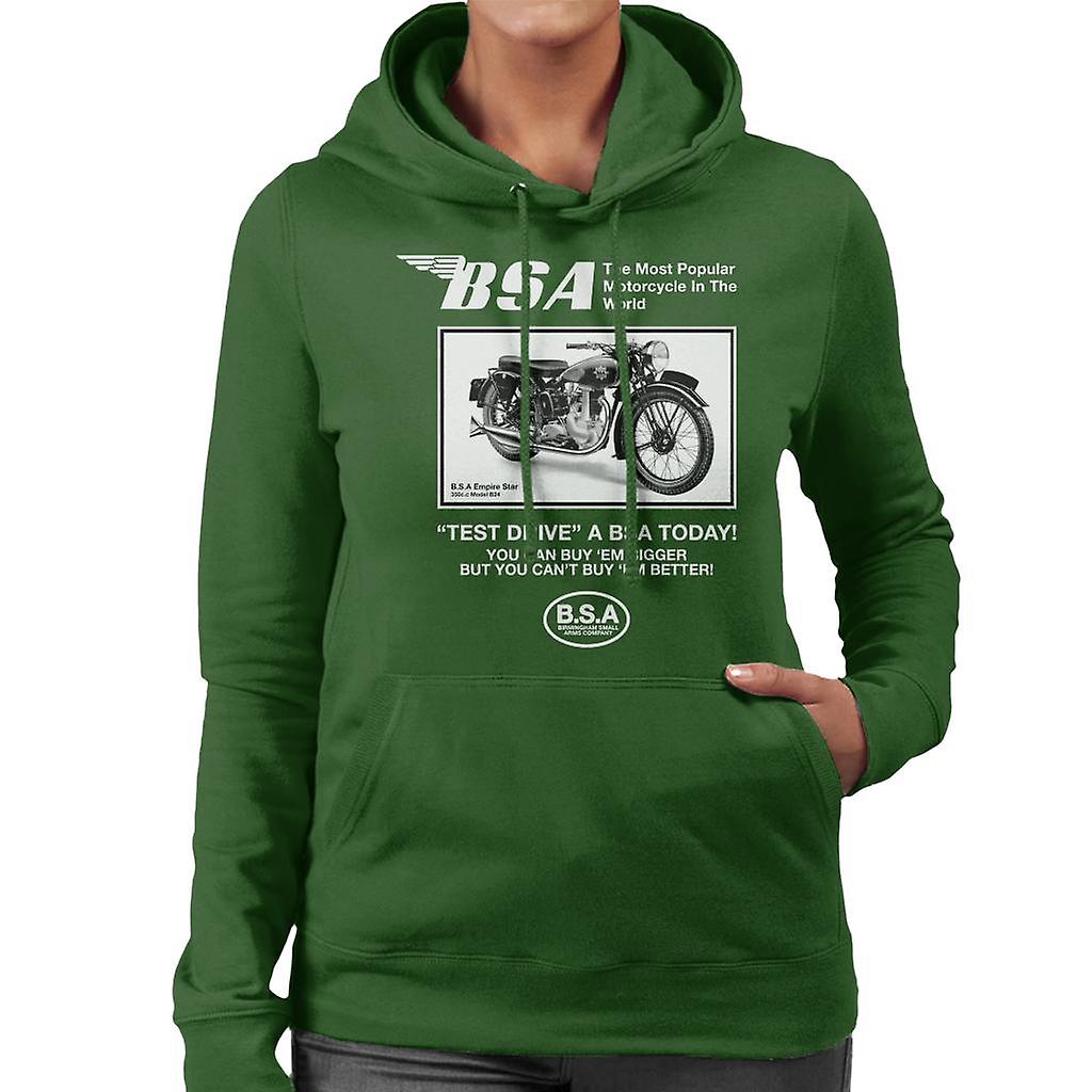 BSA Test Drive A BSA Today Women's Hooded Sweatshirt