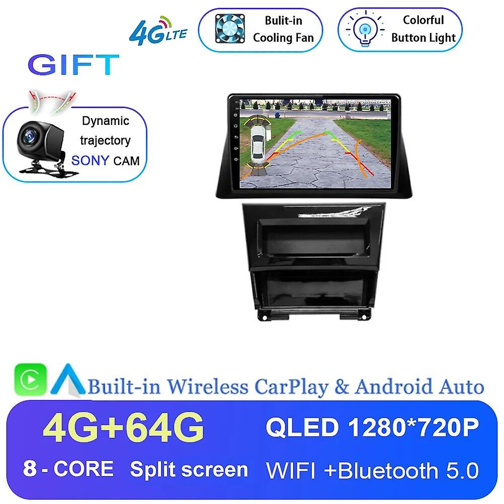 Android 13 Pour Honda Accord 8 2008 -2010 Wifi 4g Qled Ips Écran Tactile Autoradio Lecteur Multimédia Gps Navigation Bluetooth Swc