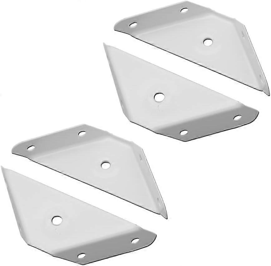 Corner support brackets, triangular flange angle bracket (98 x 60 x 17 mm) common corner connector for furniture, shelf table, 4 pieces