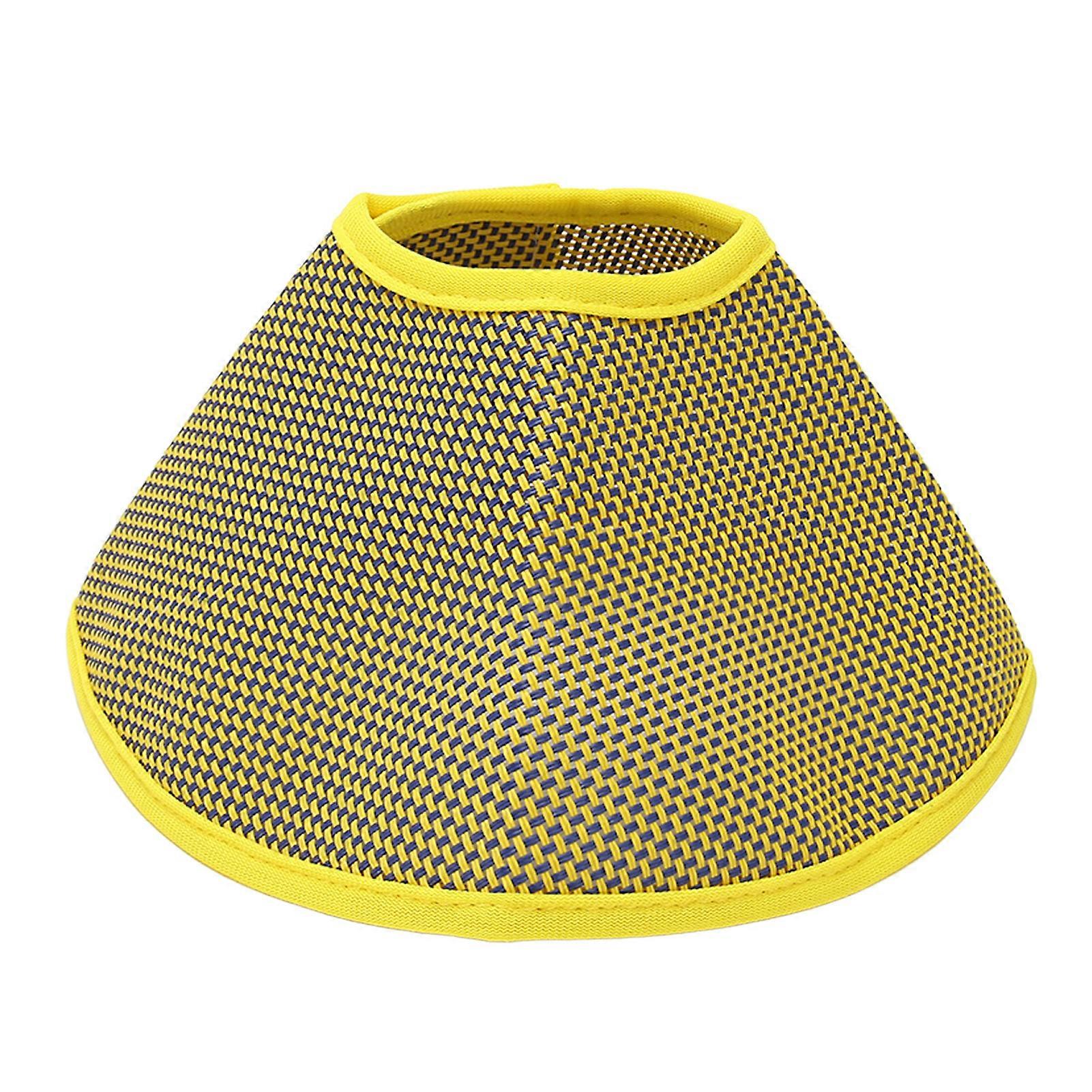 Cat Recovery Collar Prevent Licking Adjustable Breathable Woven Mesh Cat Cone Collar for Cats Kittens Pets Dogs L