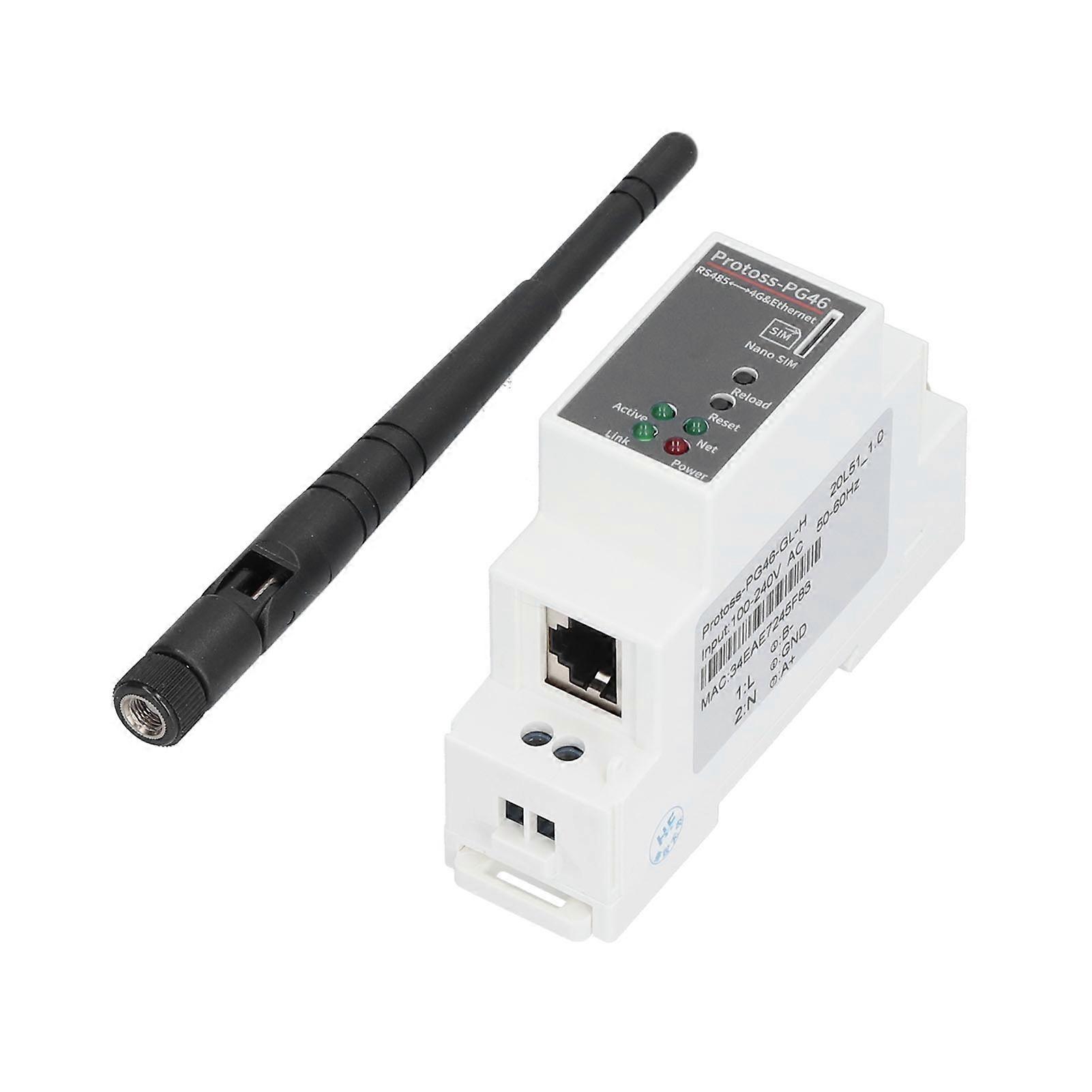 Ethernet Serial Server Rs485 To 4g Rail Mounting Vpn Apn 5 Mode 13 Frequency 100240v Ac