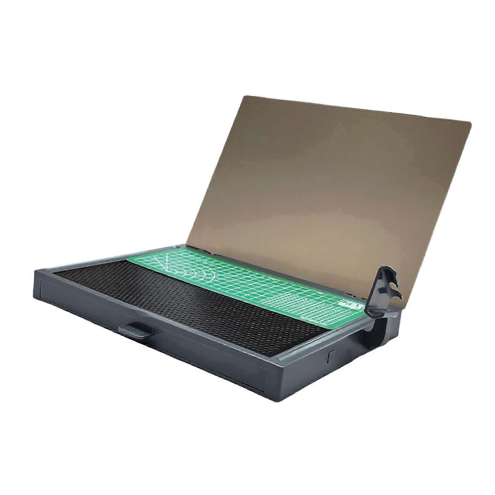 Model Work Table with Pliers Rack Tools Storage for Hobby Model Making Parts