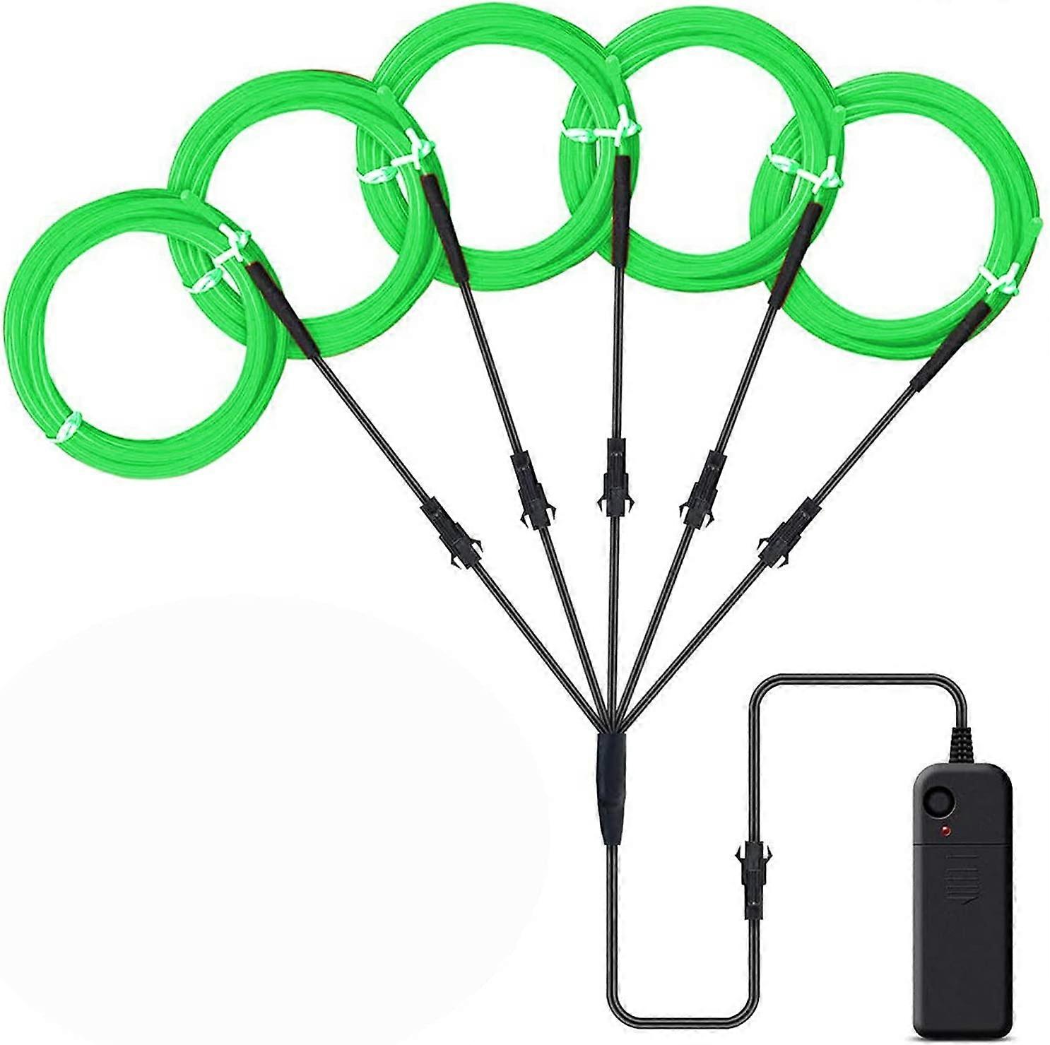 Flexible Neon Strobe Electroluminescent Line EL Lighting Line Set (green)