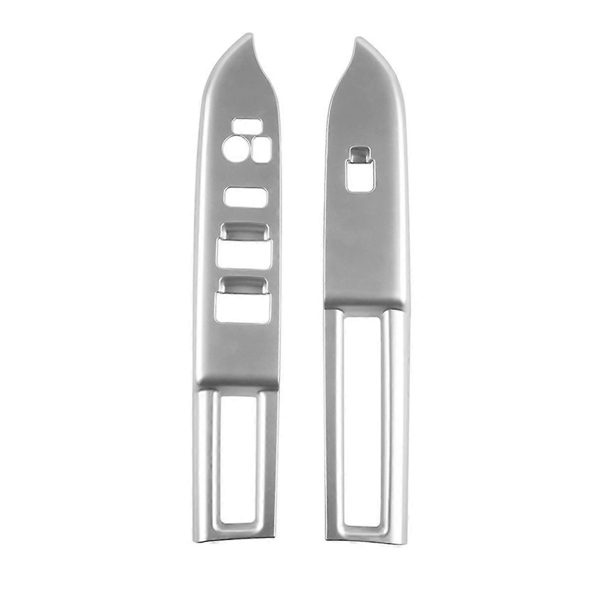 Car Window Glass Lifter Switch Panel Cover for SPACIA/SPACIA Custom MK04 Series 2024 RHD Silver