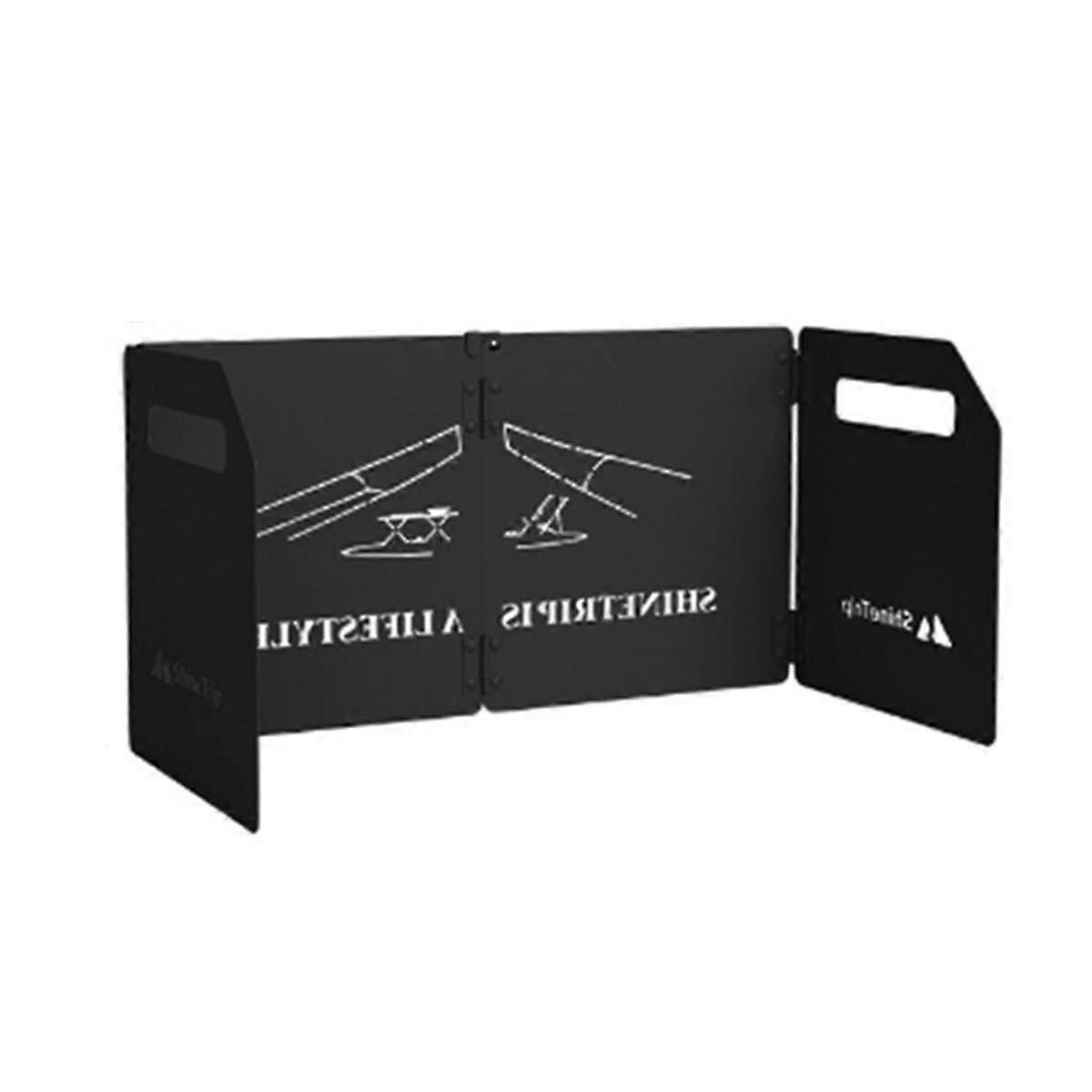Outdoor Folding Windshield Camping Stove Windscreen Four-Fold Portable Windscreen Thickened Foldable Windscreen
