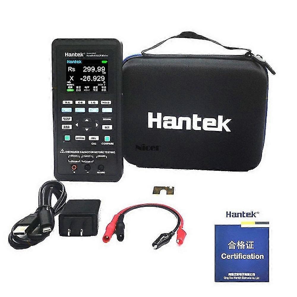Hantek 1832c digital handheld lcr meter digital bridge high precision measurement resistance inductance capacitance